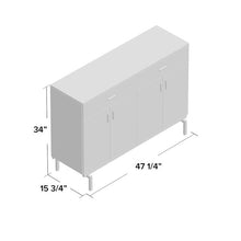 Load image into Gallery viewer, Hitchin 47.3” wide 2 drawer server #24-NT
