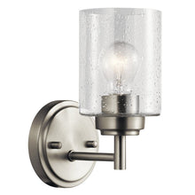 Load image into Gallery viewer, Honea 1-Light Armed Sconce In Brushed Nickel.  Set of 2. 9 CDR
