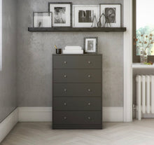 Load image into Gallery viewer, Guilford 5 Drawer Chest-Grey #35-NT
