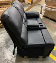 Load image into Gallery viewer, Procida Faux Leather Symmetrical Reclining Corner Sectional Piece Black 892CDR
