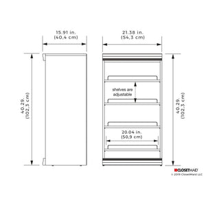 Modular Storage 21.38" Stackable Shoe Shelf Unit Taupe(1157)