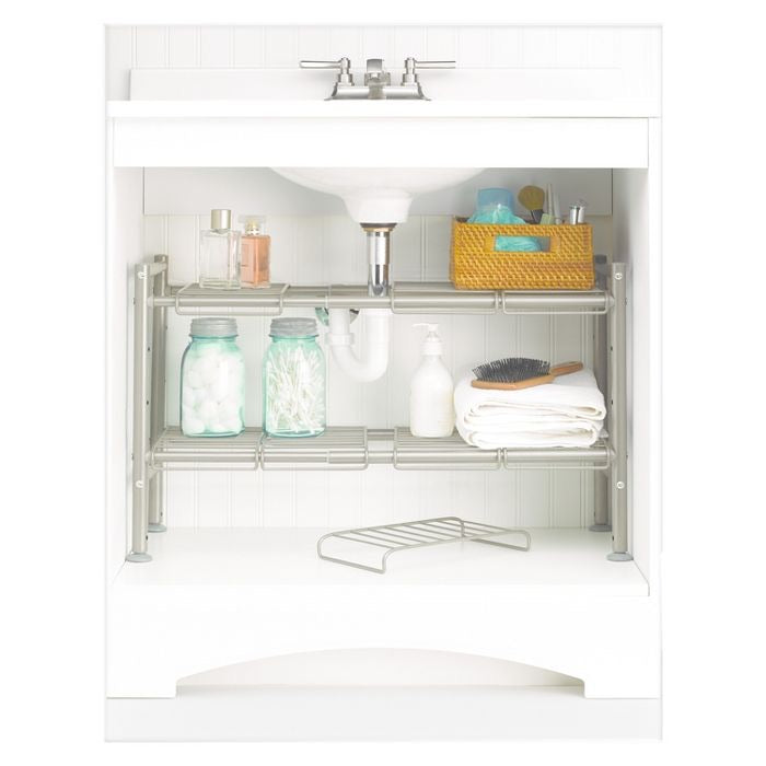 88 Main  Expandable Under Sink Storage Rack Champagne(587)