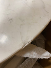 Load image into Gallery viewer, Mila Pedestal Coffee Table Marble/White  AS IS 3103RR
