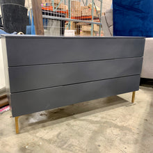 Load image into Gallery viewer, Blue/Gray 3 Drawer Modern Dresser
