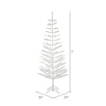 Load image into Gallery viewer, 7-ft Traditional Slim Silver Artificial Christmas Tree (SB1354)
