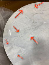 Load image into Gallery viewer, Mila Pedestal Coffee Table - White Marble, Brass *AS IS #512HW
