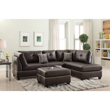 Load image into Gallery viewer, Milani 104&quot; Right Hand Facing Sectional with Ottoman Espresso Brown
