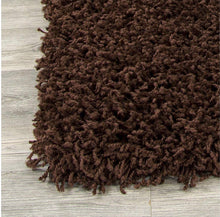Load image into Gallery viewer, Unique Loom Solid Shag Area Rug Chocolate 4’ x 5’8”(1691RR)
