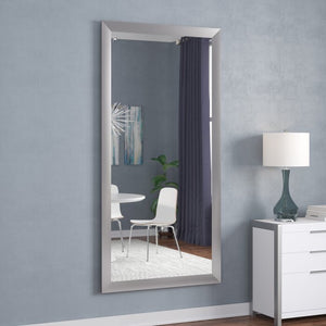 Industrial Full Length Mirror Brushed Nickel 65" H x 30" W(1285)