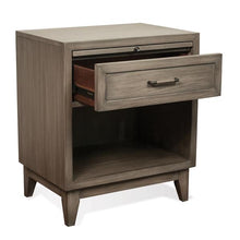 Load image into Gallery viewer, VOGUE ONE DRAWER NIGHTSTAND SET OF 2, GRAY WASH #664HW - 2 separate boxes
