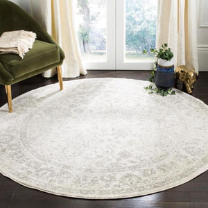 Adirondack Ivory/Silver 6 ft. x 6 ft. Round Area Rug(1654RR)
