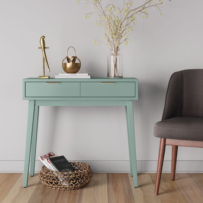 Hafley Two Drawer Console Table Smoke Green(561)