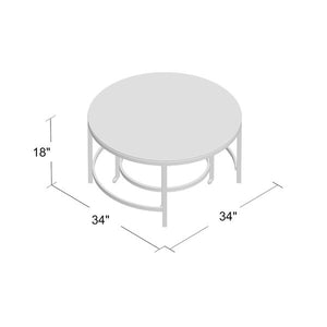 Joel 2 Piece Coffee Table Set Chrome(1259)