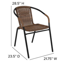 Load image into Gallery viewer, Justin Patio Dining Chair Single Brown(976)
