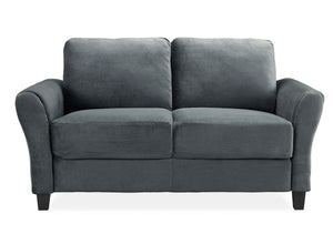Celestia 56” flared arm loveseat-Dark Gray #3123