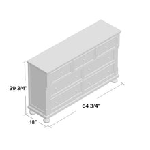 Load image into Gallery viewer, Carleton 7 drawer Double Dresser
