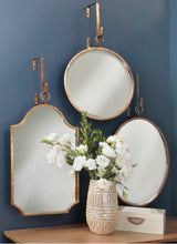 Load image into Gallery viewer, Wickes Traditional Accent Mirror in Gold #5533
