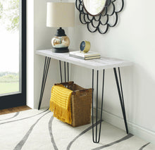 Load image into Gallery viewer, Jonali 45.3” console table- Distresses white #4522
