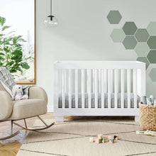 Load image into Gallery viewer, Babyletto Modo 3-in-1 Convertible Crib with Toddler Rail White(295)
