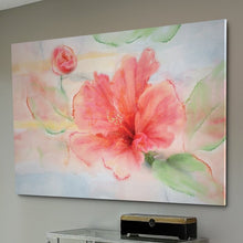 Load image into Gallery viewer, &#39;Hibiscus&#39; Graphic Art Print on Wrapped Canvas #376HW
