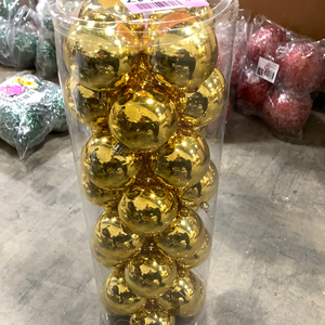 3" - Luxe Gold - Shiny - Ball - Shatterproof #962nd