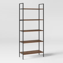 Load image into Gallery viewer, Loring 72” 5 Shelf Ladder Bookcase Walnut(546)
