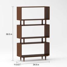 Load image into Gallery viewer, Simple Living Margo Mid-Century 3-shelf Bookshelf Simple Living Margo Mid-Century 3-shelf Bookshelf White(420)
