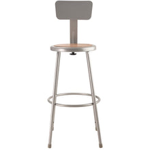 Load image into Gallery viewer, National Public Seating 30” Barstools  with Backrest Set of 2 Silver(1495)
