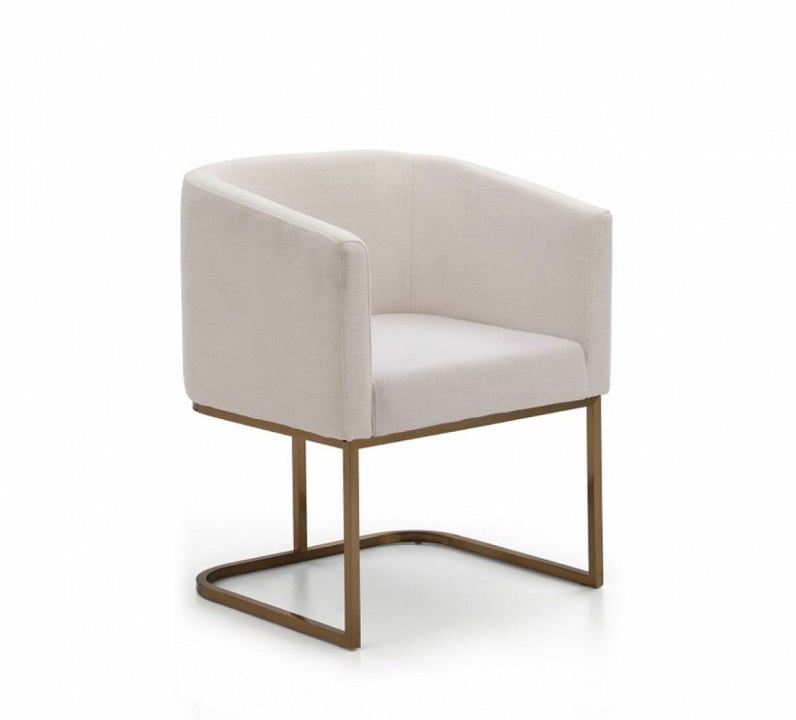 Epping Upholstered Chair in White #5522