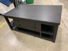 Load image into Gallery viewer, Traditional Lift Top Cocktail Table in Weathered Brown
