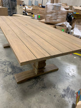 Load image into Gallery viewer, Hamptons Outdoor rectangle dining table with umbrella hole
