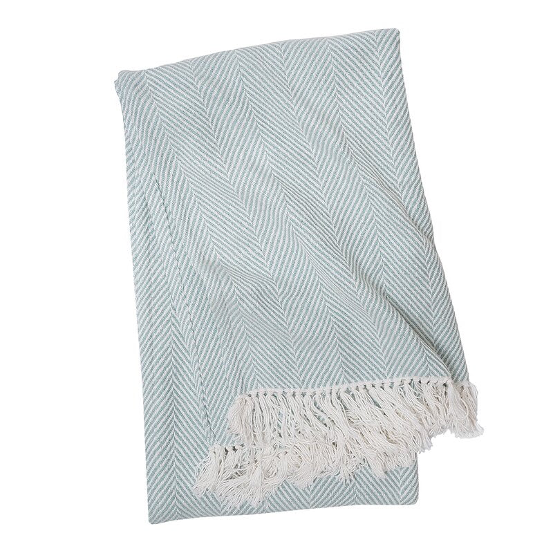 Clermont Cotton Throw-Sea Glass #324ha
