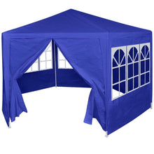 Load image into Gallery viewer, vidaXL Marquee with 6 Side Walls Party Tent  Blue 6.6&#39;x6.6&#39;(1940RR)
