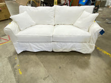 Load image into Gallery viewer, Veana 84” Rolled Arm Sofa Bed White
