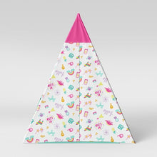 Load image into Gallery viewer, Pillowfort Kids Teepee Tent Set of 2 Pink/Aqua(256)
