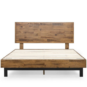 Gabriel Solid Wood Low Profile Platform Bed King Brown(1787RR)