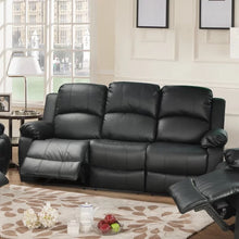 Load image into Gallery viewer, Azariah 82&quot; Wide Faux Leather Pillow Top Arm Reclining Sofa
