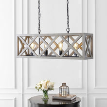 Load image into Gallery viewer, Sagan Black Farmhouse Geometric LED Pendant Light #532HW
