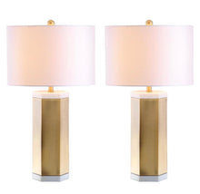 Load image into Gallery viewer, Alya 2-Piece Standard Lamp Set with White Shades *AS IS* (see description) #511nt
