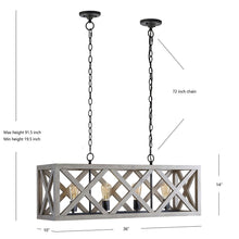 Load image into Gallery viewer, Sagan Black Farmhouse Geometric LED Pendant Light #532HW

