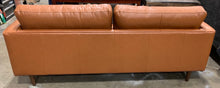 Load image into Gallery viewer, Apgar 88.5&quot; Wide Genuine Leather Square Arm Sofa SB1784
