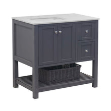 Load image into Gallery viewer, Binne Open Cabinet 36&quot; Single Bathroom Vanity Set
