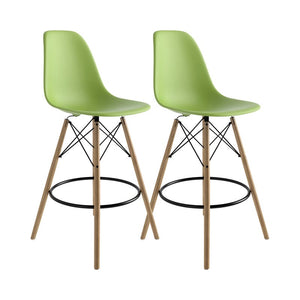 Alyssa Counter Stool Set of 2 Green/Natural(1121)