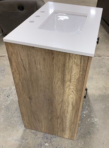 30 inch Single Bathroom Vanity in Natural Oak 922CDR