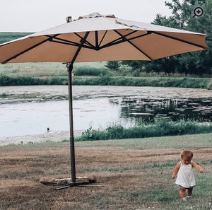 Farnham 11’ Cantilever Umbrella- Beige #4586