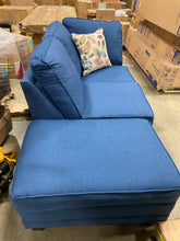 Load image into Gallery viewer, Galena 113&quot; Left Hand Facing Large Sectional  Blue (3 Seat Sofa Missing)
