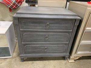 Hooker Furniture Hamilton Gray 3 Drawers Nightstand