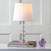 Load image into Gallery viewer, Nola 16-in Clear Fluorescent Rotary Socket Table Lamp with Fabric Shade (SB349)
