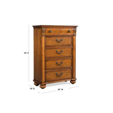 Load image into Gallery viewer, Barrow 5-Drawer Oak Chest
