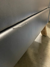 Load image into Gallery viewer, Aida Chesterfield 85&quot; Rolled Arm Sofa Silver AS IS
